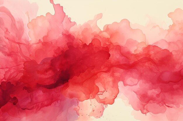 Photo watercolor red background