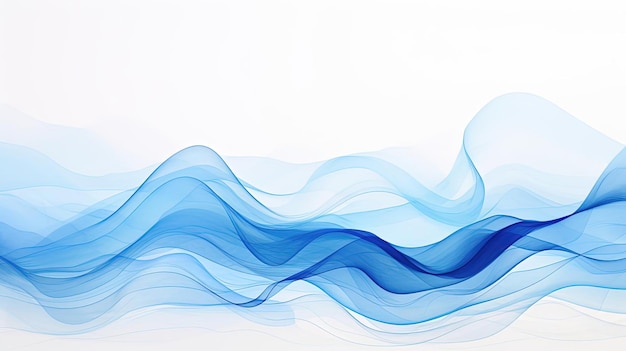 Foto superficie ondulata ad acquerello su sfondo bianco ebrdart nello stile del blu