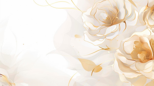 watercolor of rose pattern