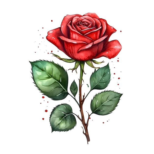 Серия акварелей Роза Коллекция акварелей розы Цветочный акварельный набор Серия рисунков Розы Уат