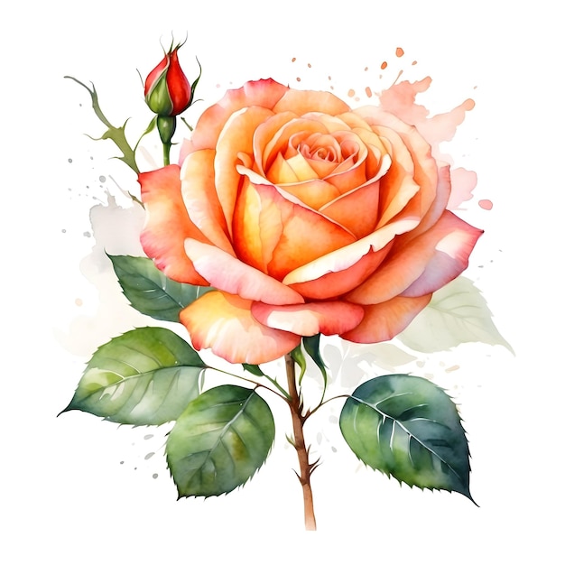 Watercolor Rose Series Rose watercolor collection Floral watercolor set Rose painting series Wat