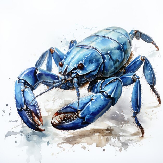 Foto acquerello scorpion clipart generative ai