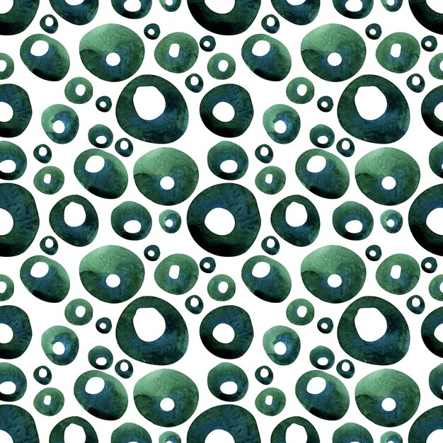 Watercolor seamless pattern with abstract spots