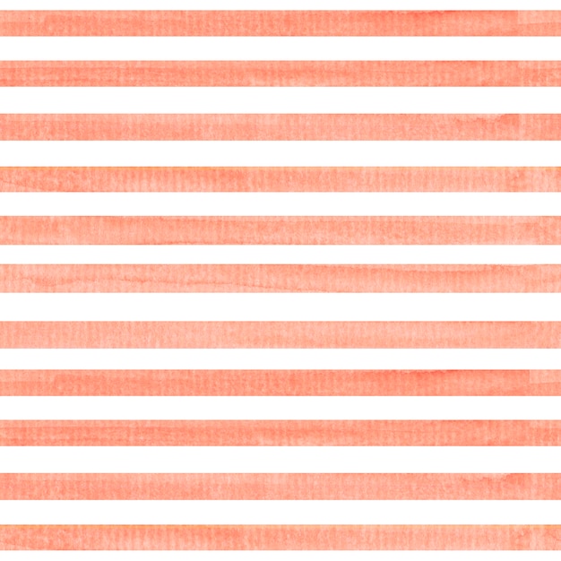 Watercolor seamless pattern with stripes. 