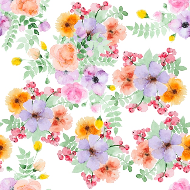 Watercolor seamless pattern