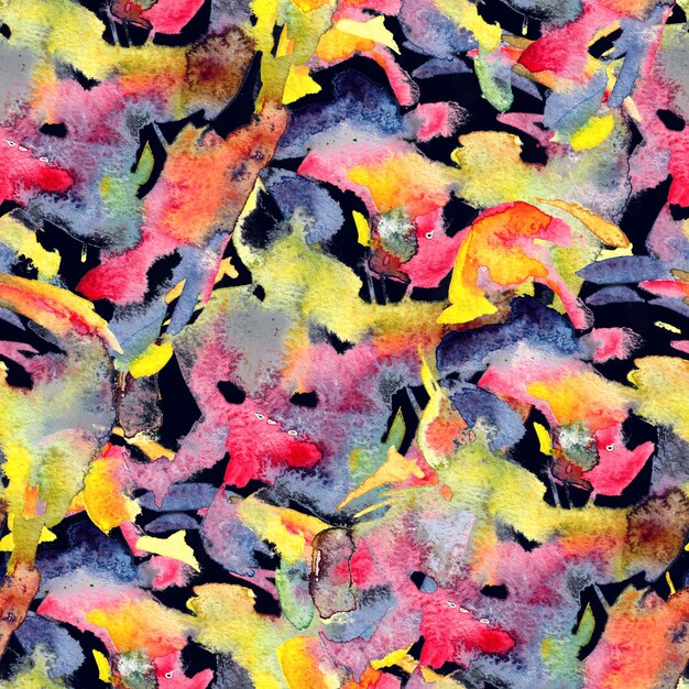 Photo watercolor seamless pattern.