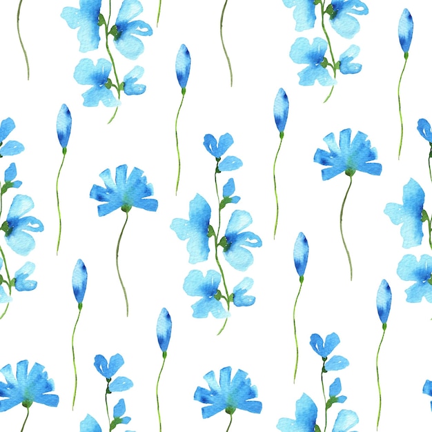 Watercolor Seamless Summer Pattern Repeat Surface