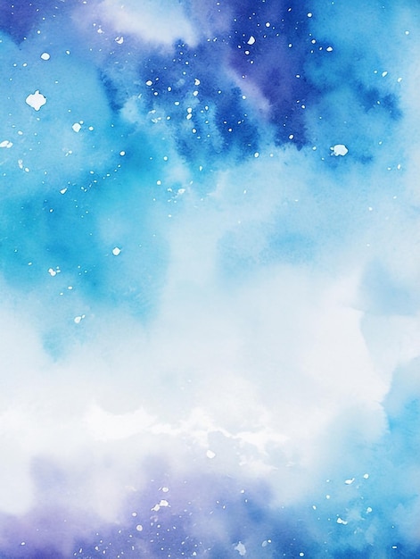 Watercolor serenity obsidian sky color background