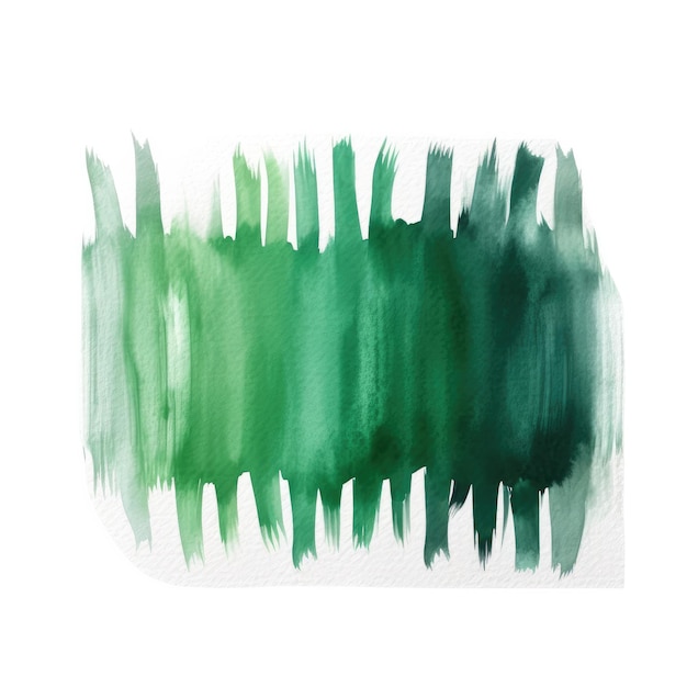 watercolor set of wide paint brush strokes