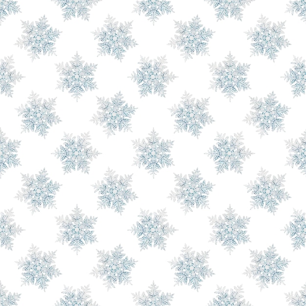 水彩画 スノーフラックパターン
