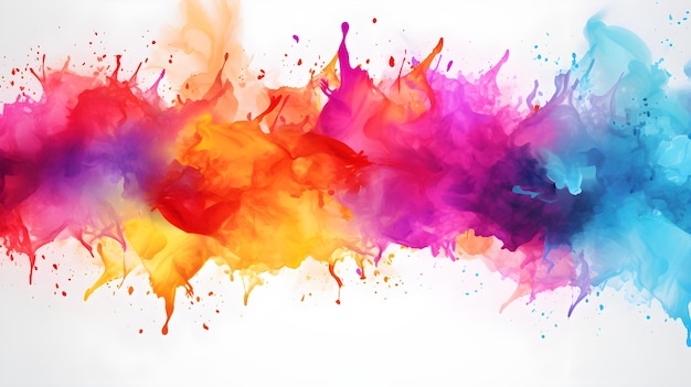 Watercolor splash backgrounds with vibrant splashes