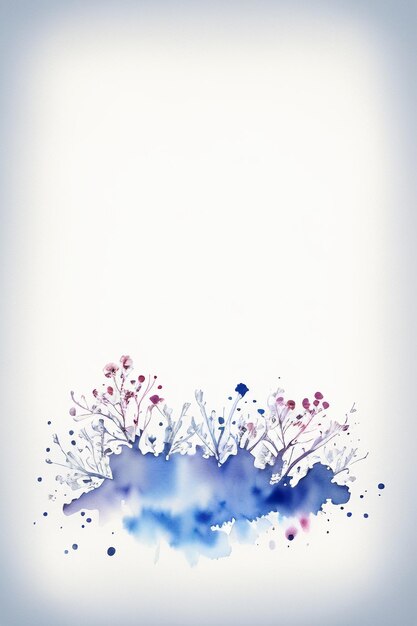 Watercolor splash ink blue background image beautiful color paint smudge effect simple background