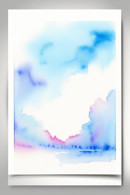 Watercolor splash ink blue background image beautiful color paint smudge effect simple background