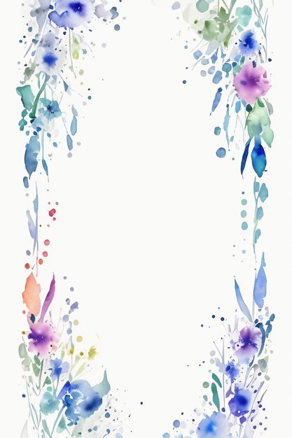 Watercolor splash ink blue background image beautiful color paint smudge effect simple background