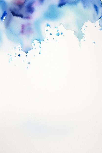 Photo watercolor splash ink blue background image beautiful color paint smudge effect simple background