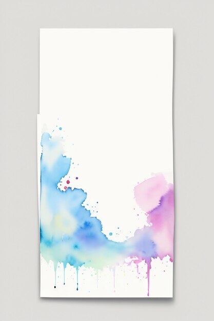 Watercolor splash ink blue background image beautiful color paint smudge effect simple background