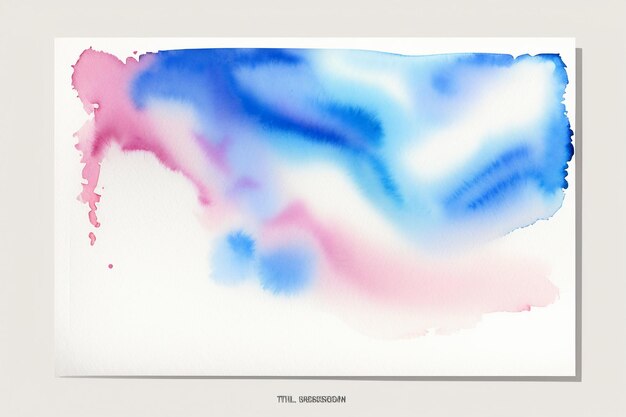 Photo watercolor splash ink blue background image beautiful color paint smudge effect simple background