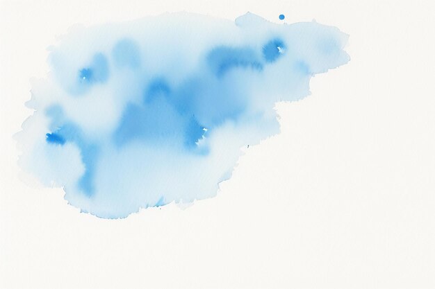 Watercolor splash ink blue background image beautiful color paint smudge effect simple background