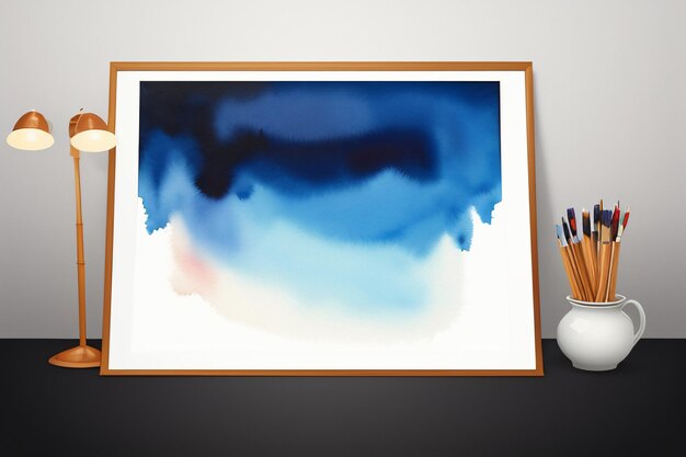 Photo watercolor splash ink smudge style chinese ink painting design element background wallpaper