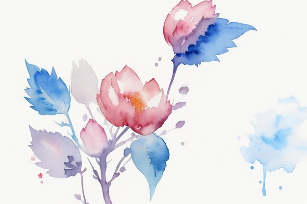 Watercolor splash ink smudge style Chinese ink painting design element background wallpaper