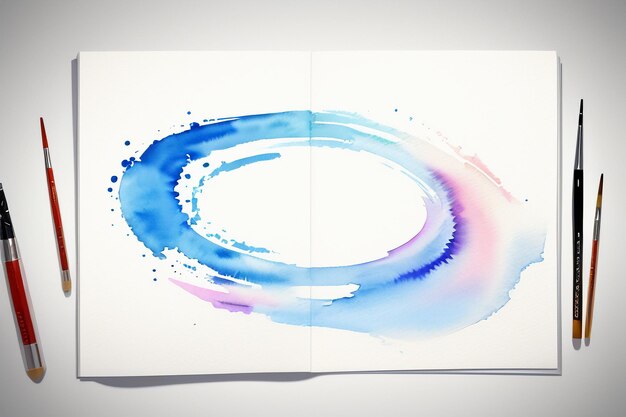 Watercolor splash ink smudge style chinese ink painting design element background wallpaper