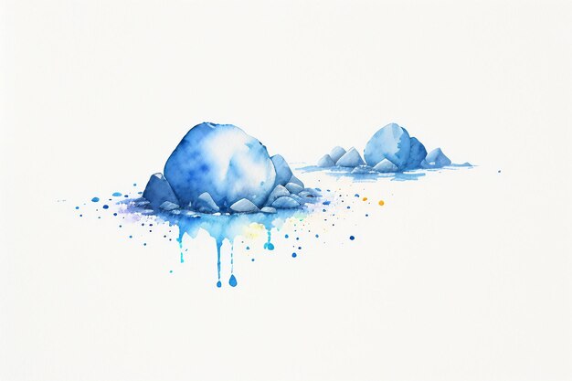 Photo watercolor splash ink smudge style chinese ink painting design element background wallpaper