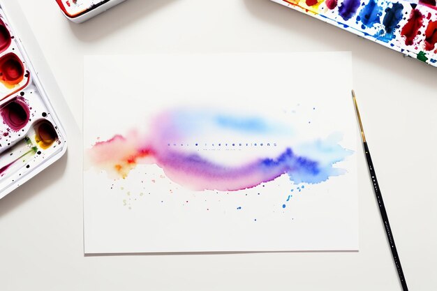 Watercolor splash ink smudge style Chinese ink painting design element background wallpaper