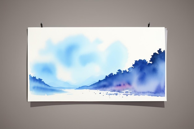 Watercolor splash ink smudge style Chinese ink painting design element background wallpaper