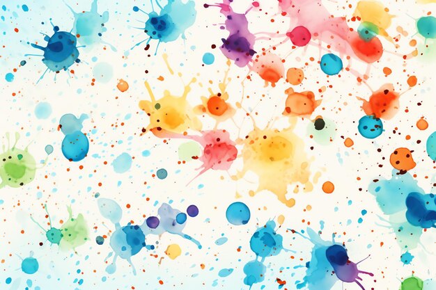 Watercolor Splatters background design seamless pattern