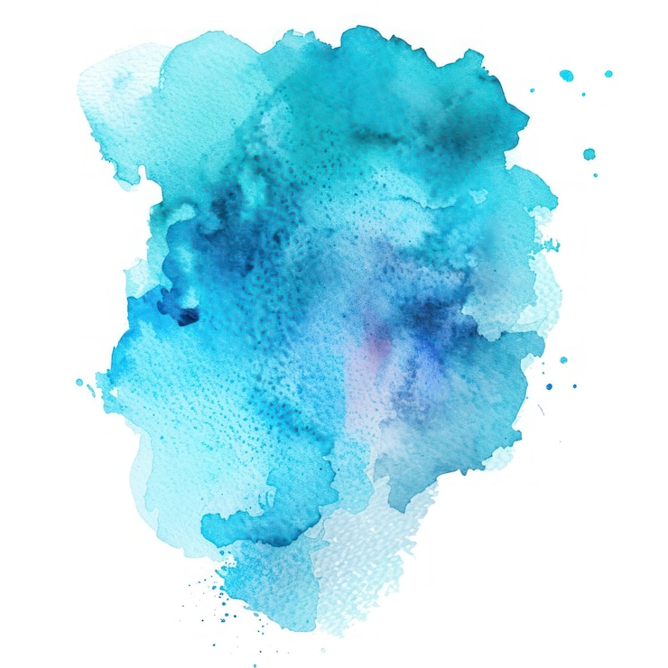 Photo watercolor of stain backgrounds turquoise splattered