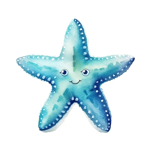 Foto clipart di stelle marine dell'acquerello