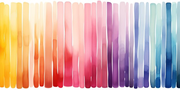 Watercolor stripe On a transparent background