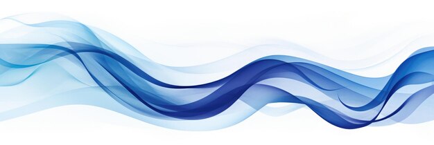 Watercolor style abstraction of razvnotsvetnye wavy and curved lines of bright colors on a white background Banner