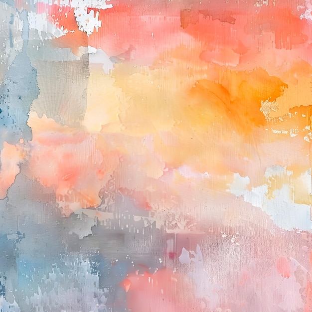 Watercolor Sunset Background