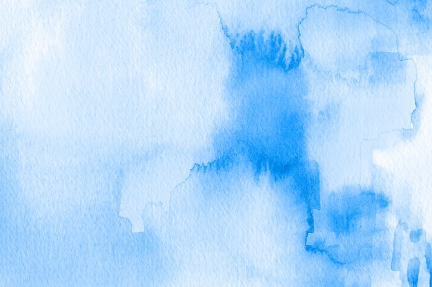 写真 水彩テクスチャの青い背景