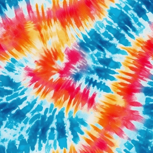 Watercolor tie dye seamless pattern