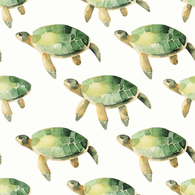 Watercolor Turtles