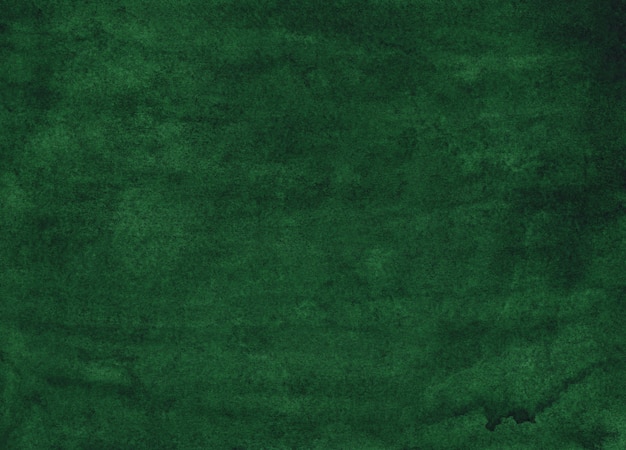 Watercolor vintage dark green background painting