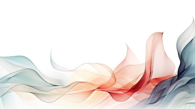 Watercolor wave rainbow abstract background