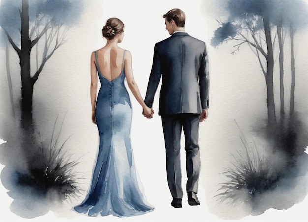 Watercolor Wedding Invitation Background