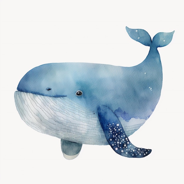 Watercolor Whale