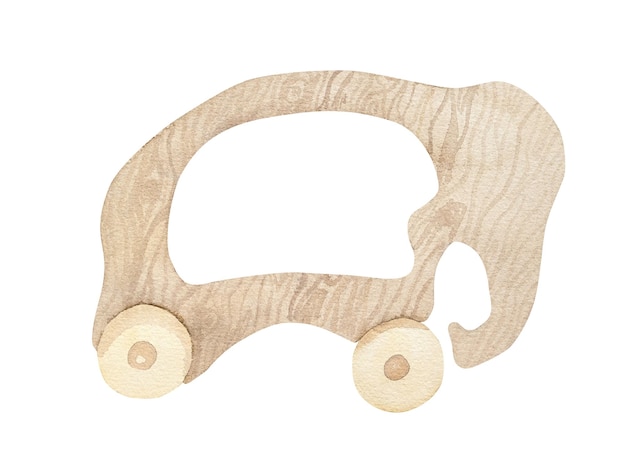 Watercolor wooden toys for infant baby