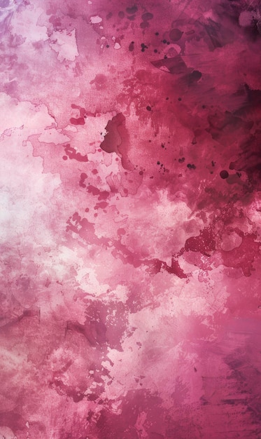 Photo watercolorinspired pink abstract background with soft washes of color and delicate brush strokes