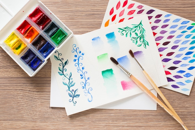 watercolors