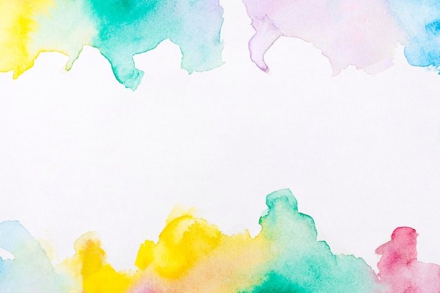 Watercolour art hand paint frame background