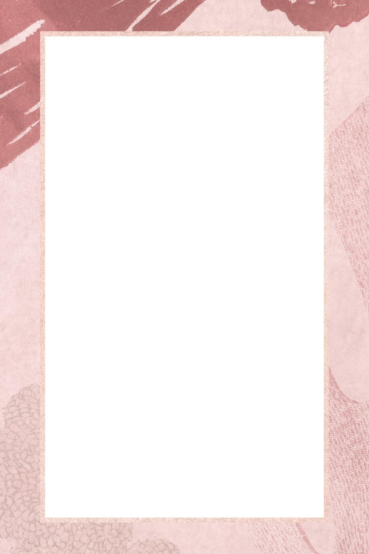 Photo watercolour frame png pink memphis rose gold design transparent background