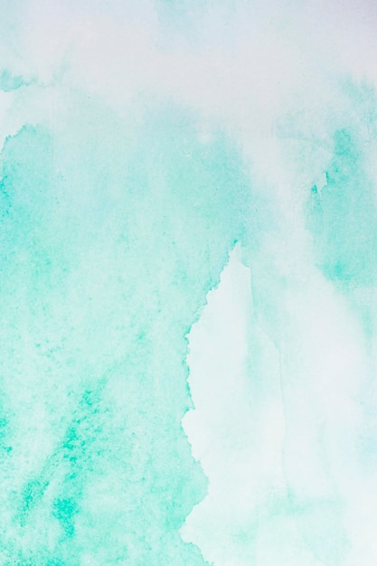Photo watercolour light blue paint abstract background