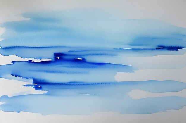 Watercolour in shades of blue