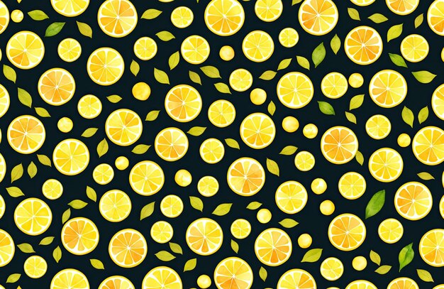 watercolour style watercolor seamless lemon orange lime grapefruit citrus fruit food