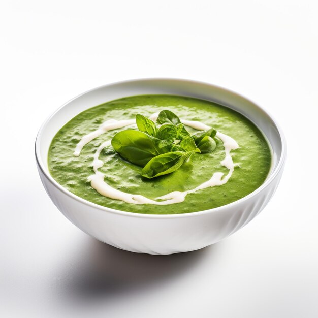 Watercress soup closeup